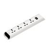 Philips CHP2442W Power Strips with 4 Universal Socket, One Main Switch, with Over Current Protection 1.4m Cable Length (White)