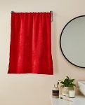 Amazon Brand – Solimo 100% Cotton Bath Towel | Pack of 1 | Extra Large Size | 340 GSM (Red)