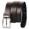 CREATURE Men’s Genuine Leather Black & Brown Reversible Belt(Color-Black & Brown||Italian Leather||E-002||REVERSIBLE)