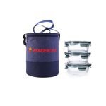 Wonderchef Verona Lunch Box Set Of 3 Pcs, 400 Ml, Leak Proof, Air Tight, Microwave Safe