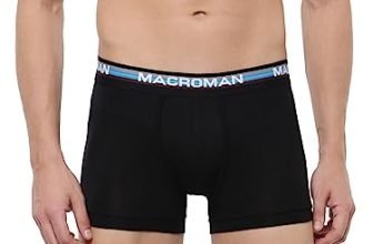 Macroman M-Series Men’S Modal Boxer (Pack Of 1) (Mic305_Black Melange_S_Black Melange_S)