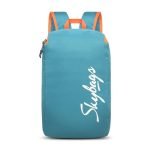 Skybags Casual Daypack 15L With Spacious Compartment, Webbing Grab Handle & Highlight Zippers| Teal Blue | Klik