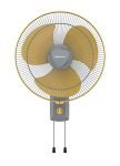 Bajaj Rapido Hs 400Mm Grey & Yellow Wall Fan