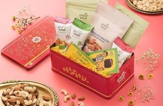 Paper Boat Holi Dry Fruit Gift Box, 390G – Gourmet Holi Dryfruit Gift Hamper | Beautiful Reusable Tin Box | Festive Celebration Gift For Loved Ones | Assorted Mix Of Raw, Flavoured & Trail Mix | Cashews, Almonds, Berries, And Mixed Nuts