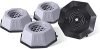 ATEVON 4-Pack Washer/Dryer Anti Vibration Pads, Grey
