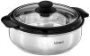 Amazon Brand – Solimo Stainless Steel Casserole, (Silver, 1900Ml)