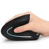 Ergonomic Mouse; Lekvey Vertical Wireless Mouse – Rechargeable 2.4GHz Optical Vertical Mice : 3 Adjustable DPI 800/1200/1600 Levels 6 Buttons; for Laptop; PC; Computer; Desktop; Black-(TD-599KM-05)