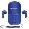 ZEBRONICS Sound Bomb X1 3-in-1 Wireless Bluetooth v5.0 In Ear Earbuds + Speaker Combo with 30 Hour Backup, Built-in LED Torch, Call Function, Voice Asst, Type C (Blue)