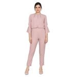 Eavan Women Pink Straight Jumpsuit EA4122