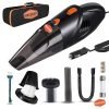 Woscher 2003 High Power Auto Car Vacuum Cleaner For Deep Cleaning, Hand Held Portable Cars Vacuum For Car Cleaning With Dc 12V, 140W Vacuum Motor & 5000 Pa Powerful Suction, Black