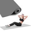Yoga Mat 4MM Anti Skid/Non – Slippery Yoga Mat/Sports Mat Meditation Mat/Fitness Mat For Men Women Children/Kids For Workout/Gym/Meditation/Exercise/Yoga (Red) (2X6 FT, GREY)