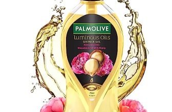 Palmolive Macadamia Oil & Peony Luminous Oils Invigorating Body Wash | Brightening & Moisturizing |Youthful Skin | No Paraben & Silicones, Ph Balanced, Body Wash 750Ml