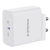 Ambrane 65W Type C Port Laptop & Mobile Charger Adapter For Iphone, Macbook Pro/Air, Ipad, One Plus, Samsung & Other Type C Enabled Devices, Fast Charging Pd Technology (Raap H65, White)