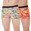 Bummer Men’S Printed Micro Modal Trunks Underwear | Ultra Soft & Breathable | Combo Pack Of 2