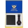 LORENZ Cm-2044WL-01 Men’s Analog Watch with Wallet Combo (Black)