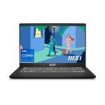 Msi Modern 14, Intel 12Th Gen. I7-1255U, 36Cm Fhd 60Hz Laptop (16Gb/512Gb Nvme Ssd/Windows 11 Home/Intel Iris Xe Graphics/Classic Black/1.4Kg), C12M-459In