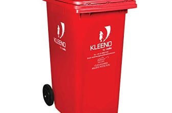Cello Wheel Garbage Waste Dustbin 240 Ltr – Red