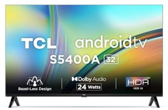 Tcl 80.04 Cm (32 Inches) Bezel-Less S Series Hd Ready Smart Android Led Tv 32S5400A (Black)