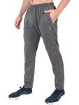 Zeffit Men’s Pc Cotton Solid Track Pant-Charcoal