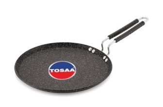 Tosaa Stone Power Induction Flat Tawa Roti Tawa, Dosa Tawa Classic Range Non-Stick Cookware Tawa Pan – 26.5Cm