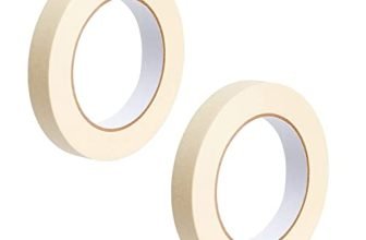 Aipl Masking Tape – 20 Meter Length 12Mm / 0.5″ – 2 Rolls Per Pack – Easy Tear Tape, Best For Carpenter, Labelling, Painting And Leaves No Residue After A Peel.
