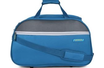 Aristocrat Enigma 52 Cm Polyester Softsided Cabin Size 2 Wheels Duffle Bag – Blue