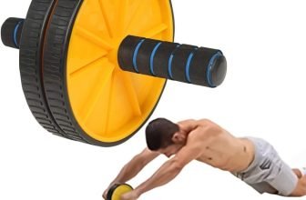 SLOVIC Double Wheel Ab Roller Gym For Exercise Fitness Equipment Ab Exerciser(Yellow)