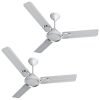 Havells Glaze 1200Mm 1 Star Energy Saving Ceiling Fan (White Chrome, Pack Of 2)