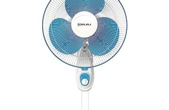 Bajaj Frore Neo 400 Mm Wall Mount Fan|Wall Fan For Kitchen & Home| Smooth Oscillation|100% Coppermotor| Highair Delivery|3-Speed Control| Rust Free| 2-Yr Warranty Blue