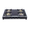 Wonderchef Platinum 4 Burner Manual Glass Cooktop | 6Mm Toughened Glass Cooktop | Stainless Steel Drip Tray | Anti-Skid Legs | Large Pan Support | Manual Ignition | Black Steel Frame | 2 Year Warranty | Black