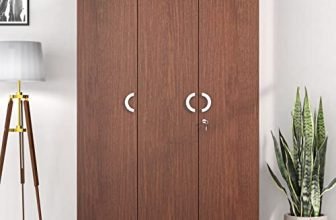 Nilkamal Massif Engineered Wood Wardrobe (Finish Color – Urban Walnut) 1 Year Warranty (3 Door)