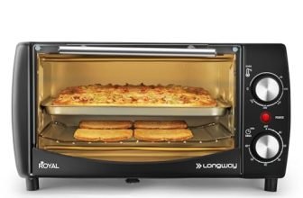 Longway Royal Otg 12 Ltr Oven Toaster Griller With Heating Modes | Temperature Timer Control For Baking Pizza, Cake, Grilling Chicken & Toasting Bread|1 Year Warranty (1000 W, Black)