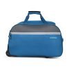 Aristocrat Enigma 52 Cm Polyester Softsided Cabin Size 2 Wheels Duffle Trolley Wheels – Blue