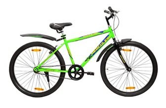 Hercules Dynor Pro Rf 26T Single Speed 18 In Frame Road Cycle For Unisex-Adult ( Neon Green , 12+ Years, Brake : V Brake), Rigid