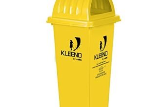 Cello Kleeno Dome Lid Plastic Garbage Dustbin Bucket 60 Ltr – Yellow
