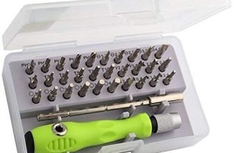Farraige 32 In 1 Mini Screwdriver Bits Set with Magnetic Flexible Extension Rod for Home Appliance; Laptop; Mobile; Computer Repairing Preparations (Green)