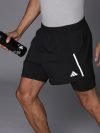 Adidas Printed Men Black Sports Shorts