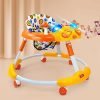 Dash Kitty Baby Walker With Music With Rotation Wheels & High Back Rest (Orange)