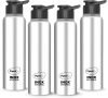 Pigeon Inox Hydra 900 ml Bottle(Pack of 4, Black, Steel/Chrome, Steel)