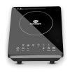 Everest Elegant Induction Cook Top 2000W | Feather Touch Sensor Control | 5 Preset Cooking Functions | Auto Shut Off | Black | (1 Year Warranty)
