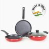 Butterfly Rapid Omni Tawa,Kadai & Fry Pan / Rapid Kitchen Combo Pack 3 Piece Set Non-Stick Coated Cookware Set(Aluminium, 3 – Piece)