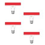 Philips T-Bulb Rangoli B22 5-Watt Led Bulb (Pack Of 4, Red)