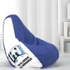 Comfybean Bag With Beans Filled Xxxl- Official: Jack & Mayers Bean Bags – For Young Adults – Max User Height : 5-5.8 Ft.-Weight : 60-70 Kgs (Model: Allergic To Mornings – Blue White) (Faux Leather)