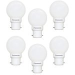 Panasonic 0.5 W B22 Led White Night Light Bulb, Pack Of 6, (92853Wh-Pk6)