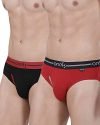 one8 by Virat Kohli Men’s Regular Solid Brief (205I_Brick Red/Black_XL)