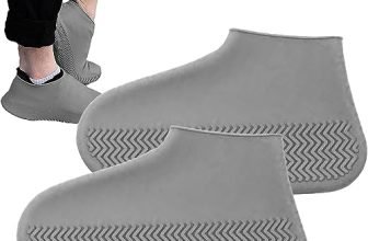 VARiSTY Shoe Cover Waterproof, Reusable Rain Shoe Covers with Slip Resistant Sole, Rain Mud Snow Shoe Protector Covers for Men & Women (Medium(US 5-7))