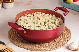 Cello Crown Induction Base Kadhai 3.5 Ltr Without Lid Maroon (Aluminium)