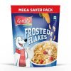 Kwality Frosted Flakes 1Kg | Made With Golden Corns | 99% Fat Free, Natural Source Of Vitamin & Iron | High In Protein & Fiber | Healthy Food & Breakfast Cereal | Low Fat & Cholesterol