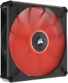 Corsair Ml140 Led Elite, 140Mm Magnetic Levitation Red Led Fan With Airguide, Single Pack