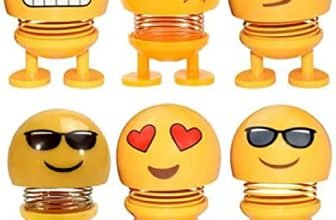 Kytaste Funny Smiley Cute Emoji Smiley Face Spring Dancing Funny Doll (Set of 6)